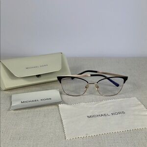 Michael Kors Black and Gold Women's Glasses